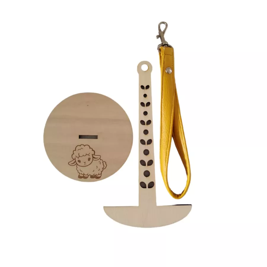 Support nomade pour pelote - Porte-fil en bois Mouton