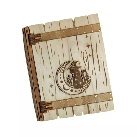 Coffret grimoire en bois