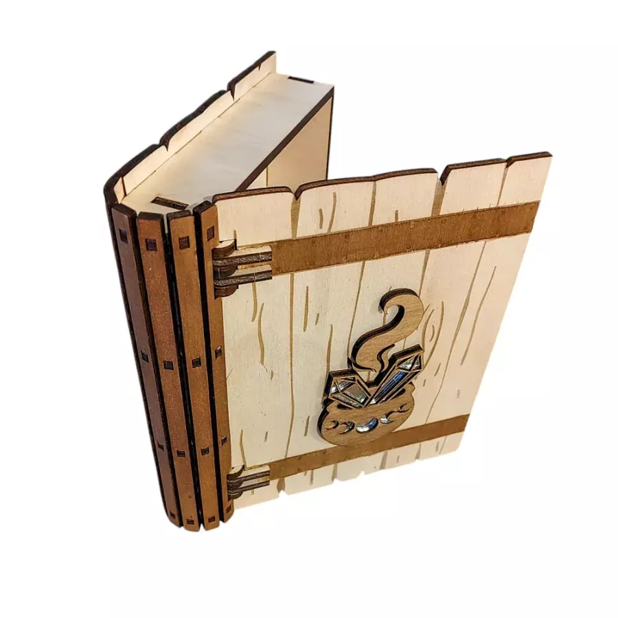 Coffret grimoire en bois