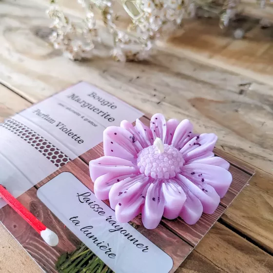 Bougie Marguerite à la Violette